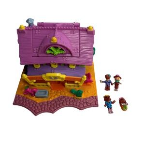 BLUEBIRD POLLY POCKET 1994 Light Up Horse House Western Saloon Vintage Toy